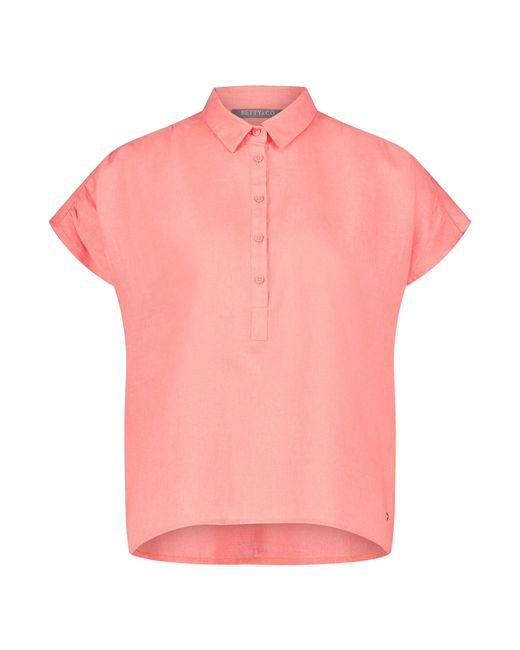 BETTY&CO Pink Hemdbluse mit Kragen