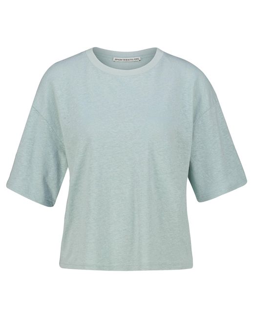 Drykorn Blue T-Shirt mit Leinen LILANI