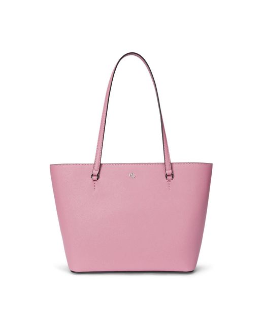 Ralph Lauren Pink Shopper aus Leder KARLY