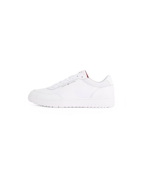 Tommy Hilfiger Sneaker mit Leder BASKET CORE in White für Herren