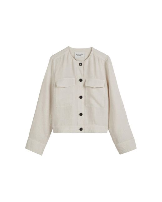 Marc O' Polo White Jacke aus Leinen