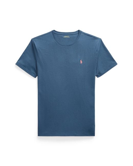 Polo Ralph Lauren T-Shirt Custom Slim Fit in Blue für Herren
