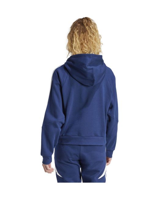 Adidas Originals Blue Fußball - Teamsport Textil - Sweatshirts Tiro 24 Hoody