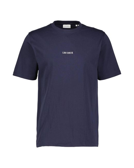 Les Deux T-Shirt DEXTER in Blue für Herren