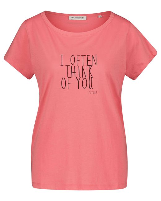 Marc O' Polo Pink T-Shirt mit Print