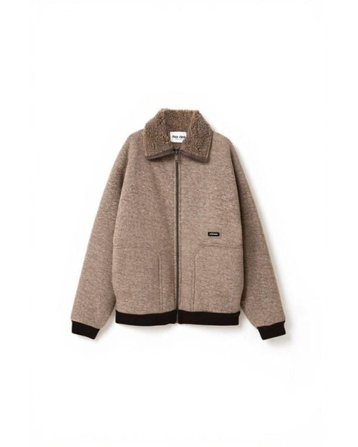 Miu Miu Brown Fleecejacke aus Wollmischung PILE