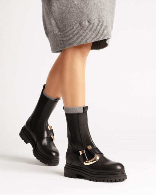 BUKELA Kennedy Black Chelsea Boots | Lyst