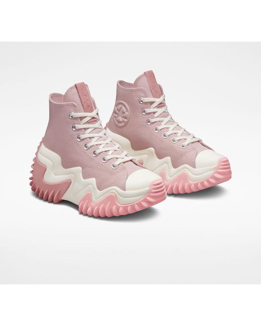 Converse Run Star Motion Hi Sneakers In Rust Pink | Lyst