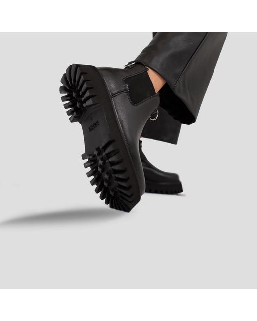 Bronx Leather Groovy Chelsea Low Black Boots - Lyst