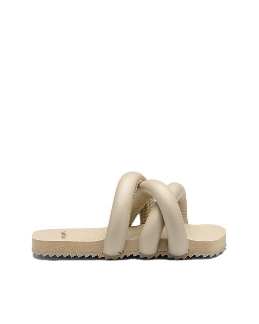 Yume Yume Tyre Slide Beige Sandals in Natural | Lyst
