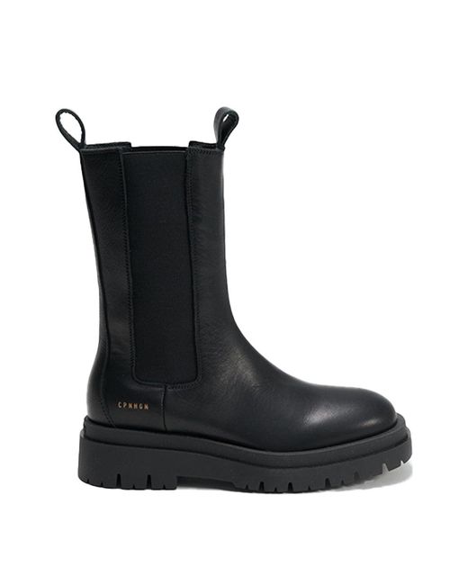 copenhagen studios vitello black nature chelsea boots