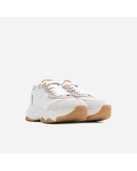 Bronx Off White Gold Chunky Sneakers |