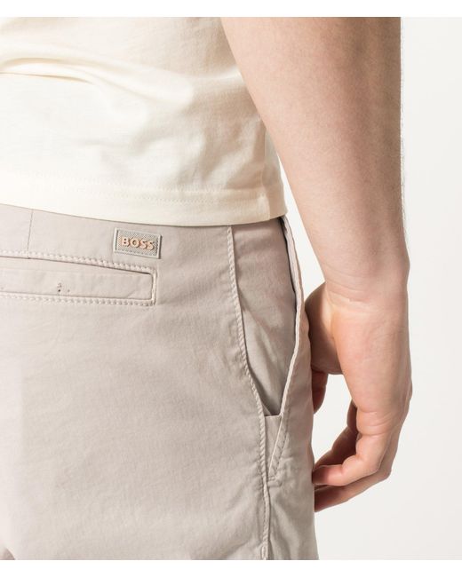 Boss Natural Slim Fit Chino Shorts for men