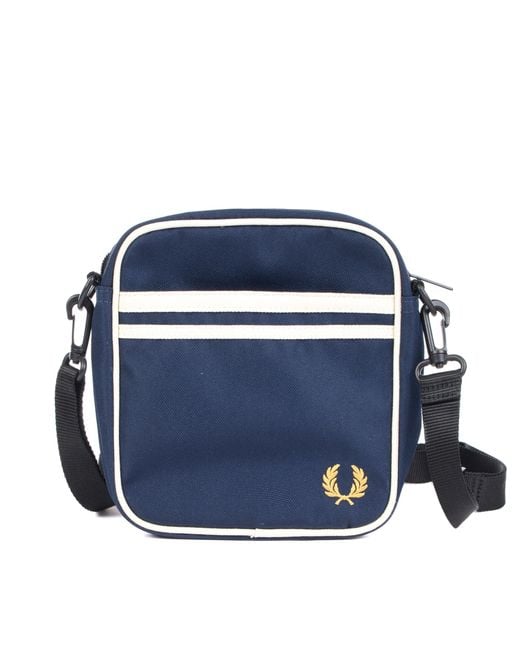 Fred Perry Blue Twin Tipped Side Bag for men