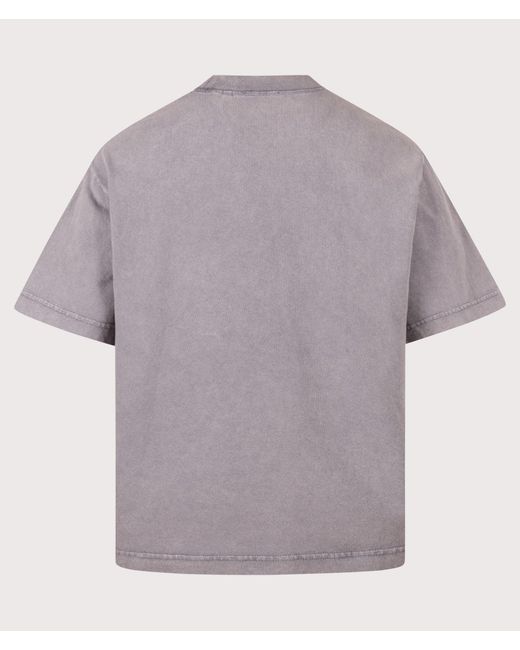 Axel Arigato Gray Oversized Fit Honor Washed T-Shirt for men