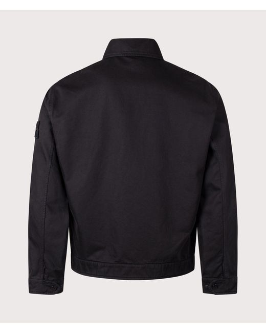 Stone Island Black Dense Cotton Twill-Tc Jacket for men