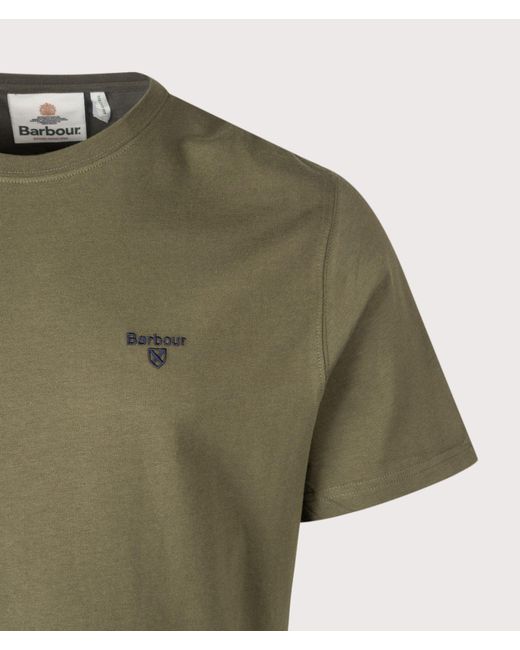 Barbour Green Regular Fit Essential Sports T-Shirt for men