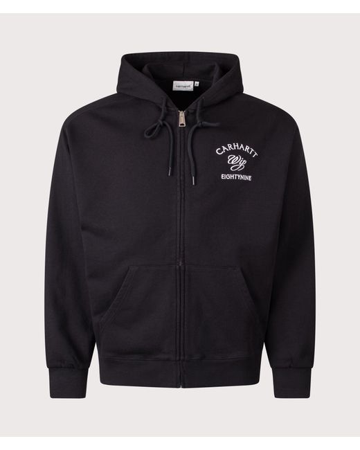 Carhartt Blue Balloon Fit Eightynine Hooded Sweat Jacket for men