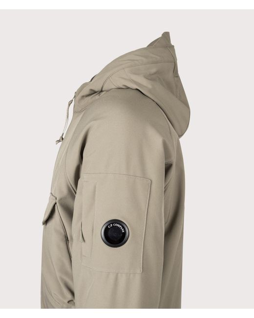 C P Company Natural C.P. Shell-R Padded Hooded Lens Jacket for men