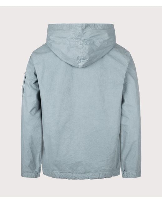 C P Company Blue Micro-Reps Hooded Lens Jacket for men