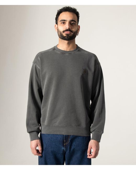 Carhartt Gray Balloon Fit Nelson Sweatshirt for men