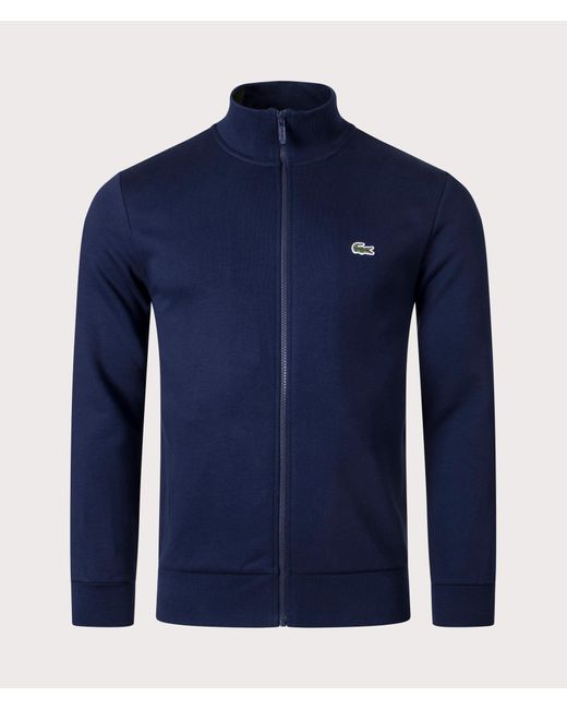 Lacoste Blue Brushed Fleece Track Top for men
