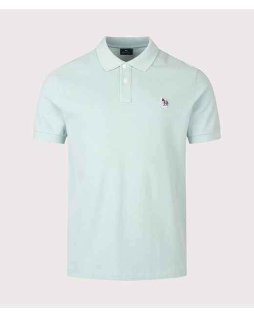 Paul Smith Blue Regular Fit Zebra Polo Shirt for men