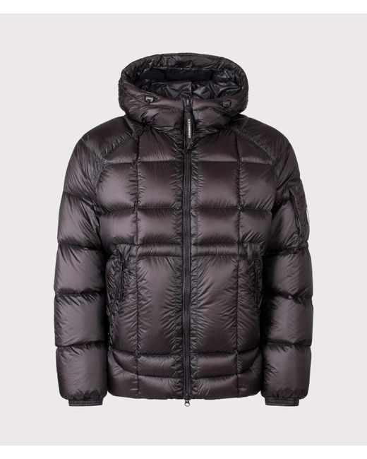 C P Company Gray D.D. Shell Hooded Down Jacket for men