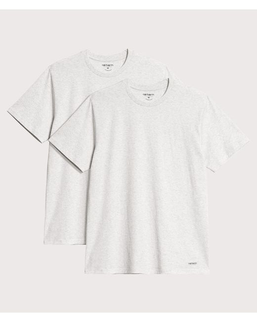 Carhartt White Regular Fit 2 Pack Crew Neck T-Shirt for men