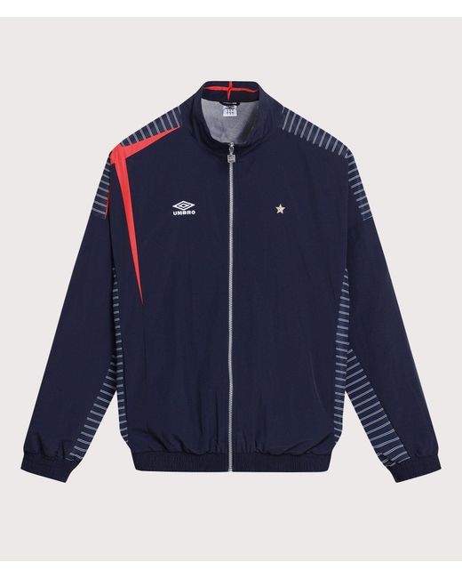 Umbro Blue Relaxed Fit Track Jacket for men
