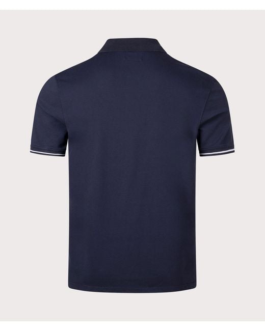 C P Company Blue Tacting Piquet Polo Shirt for men