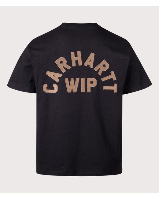 Carhartt Black Loose Fit Arch Script T-Shirt for men
