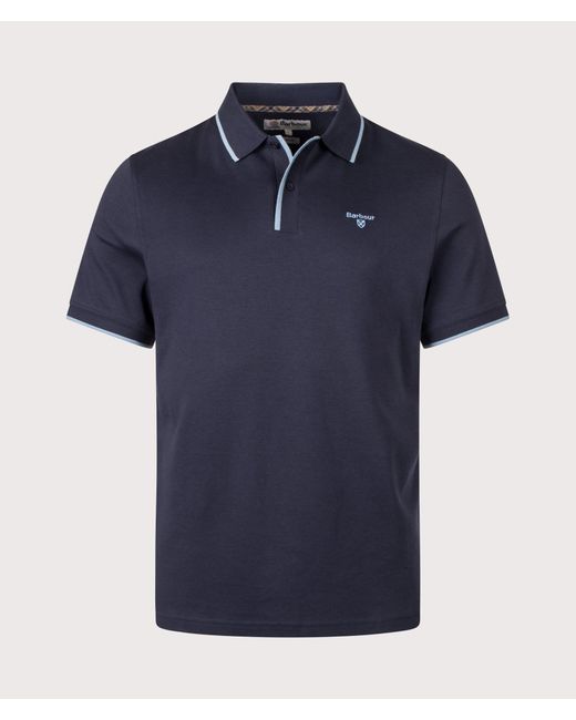 Barbour Blue Callock Tailored Polo Shirt for men