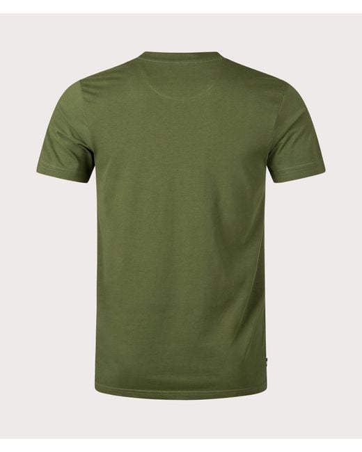 Aquascutum Green Active Club Check Pocket T-shirt for men