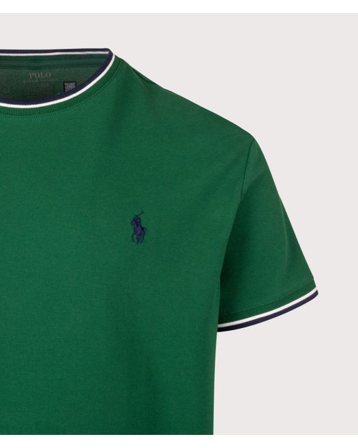 Polo Ralph Lauren Green Classic Fit Stretch Mesh T-Shirt for men