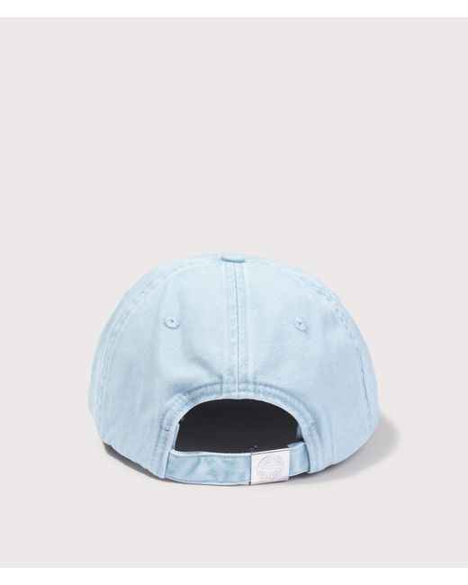Stone Island Blue Gabardine Logo Embroidery Cap for men
