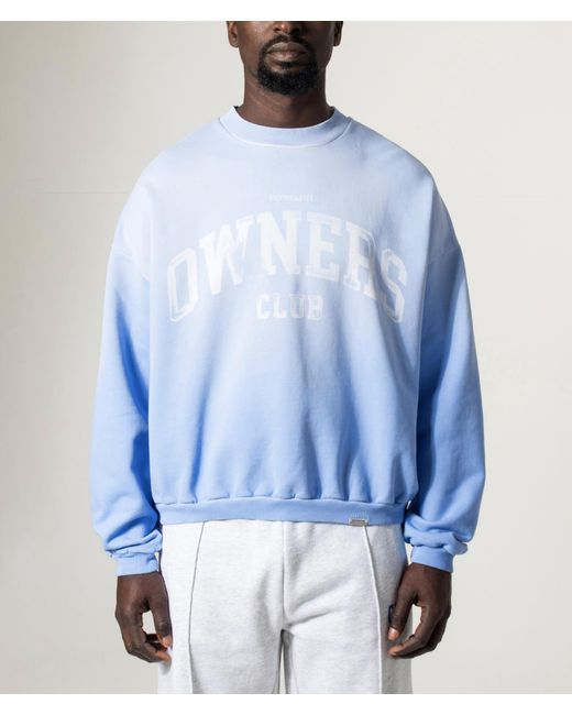 Represent Blue Oversized 2.0 Owners Sweatshirt for men
