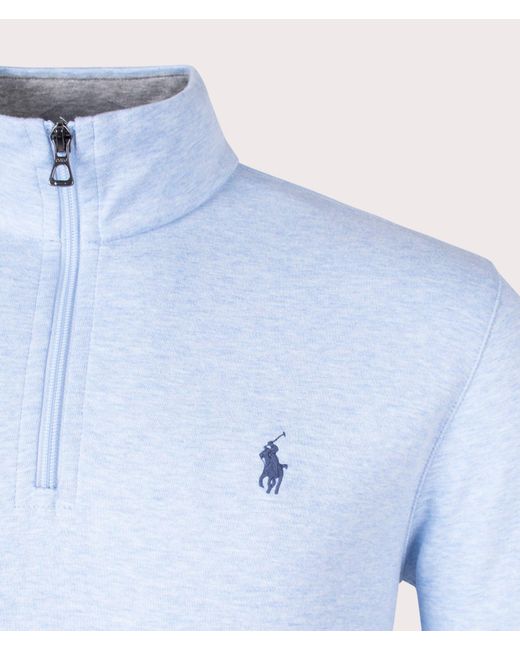 Polo Ralph Lauren Blue Quarter Zip Sweatshirt for men