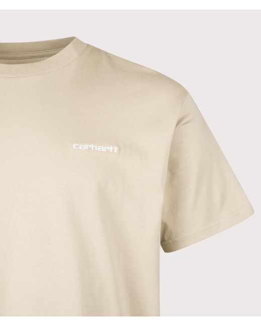 Carhartt Natural Loose Fit Script Embroidery T-Shirt for men