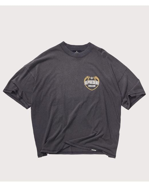 Represent Gray Angel Border T-Shirt for men