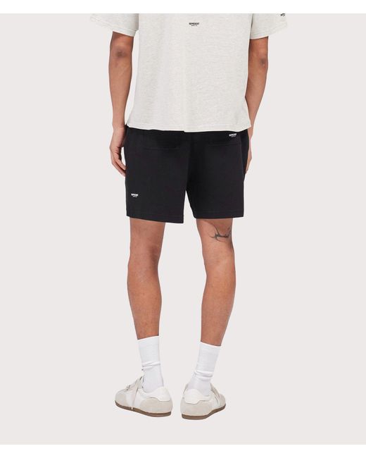 Represent Black Relaxed Fit Micro Owners Club Shorts for men