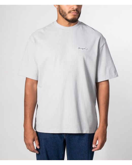 Axel Arigato White Oversized Fit Trace T-Shirt for men