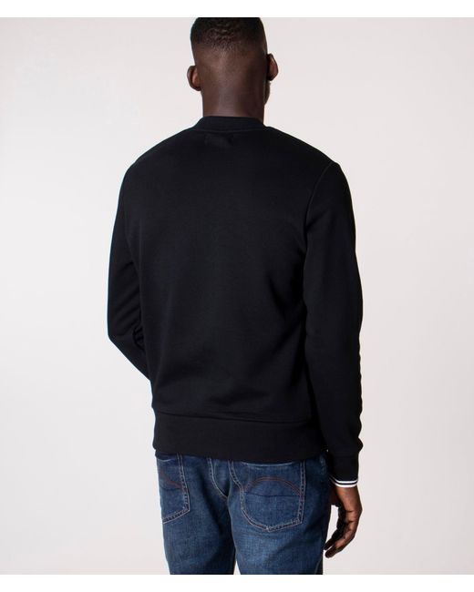Fred Perry Blue Crew Neck Sweatshirt for men