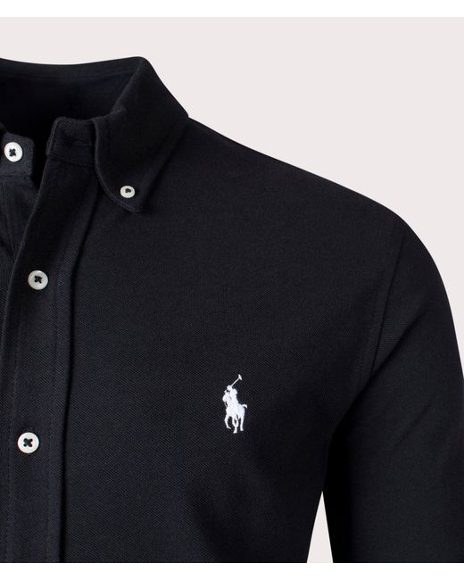 Polo Ralph Lauren Blue Featherweight Mesh Shirt for men