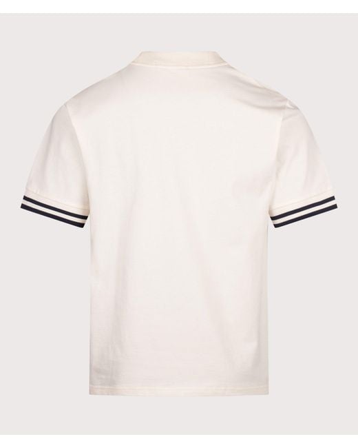 Fred Perry Natural Relaxed Fit Bold Tipped T-Shirt for men