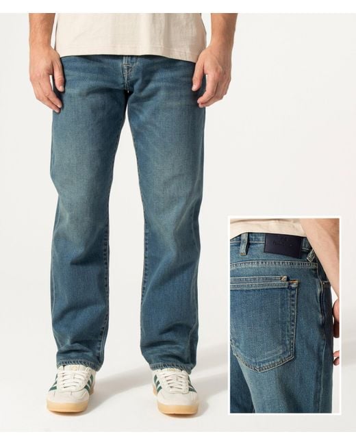 Paul Smith Blue Relaxed Tapered Fit Jeans for men
