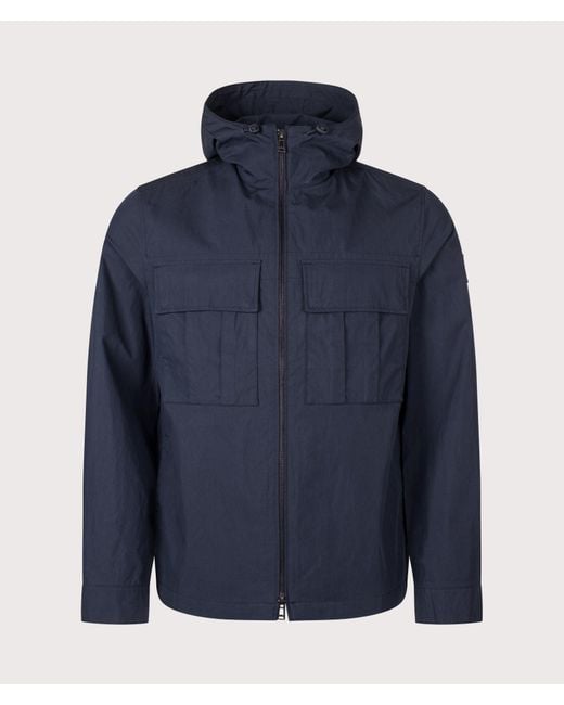 Belstaff Blue Regular Fit Container Overshirt for men