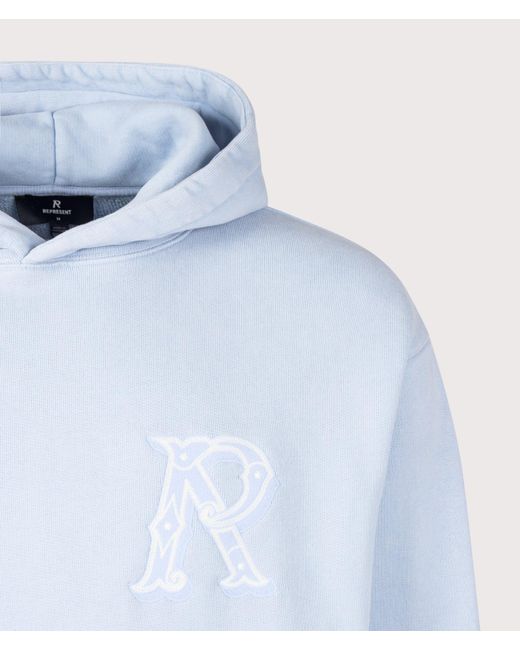 Represent Blue Western Initial Hoodie for men