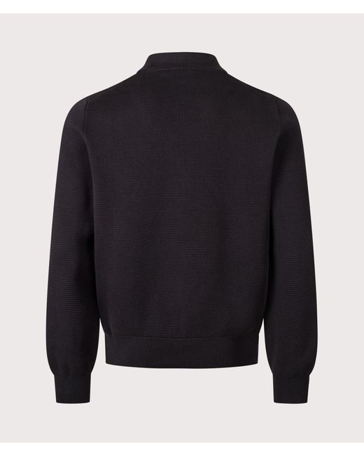 HUGO Blue Relaxed Fit Long Sleeve San Pauley Polo Shirt for men