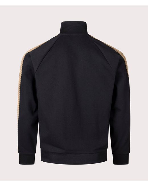 Fred Perry Blue Crochet Taped Track Jacket for men